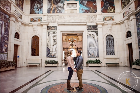 Detroit Institute of Arts Downtown Detroit Michigan Wedding Engagement Photographers 0078pp w568 h378 | Sarah Kossuch Photography